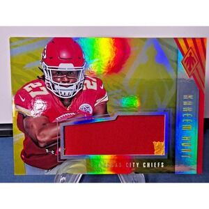 2017 Panini Phoenix - Jumbo Patch Kareem Hunt #RJM-16 Yellow Prime 14/25